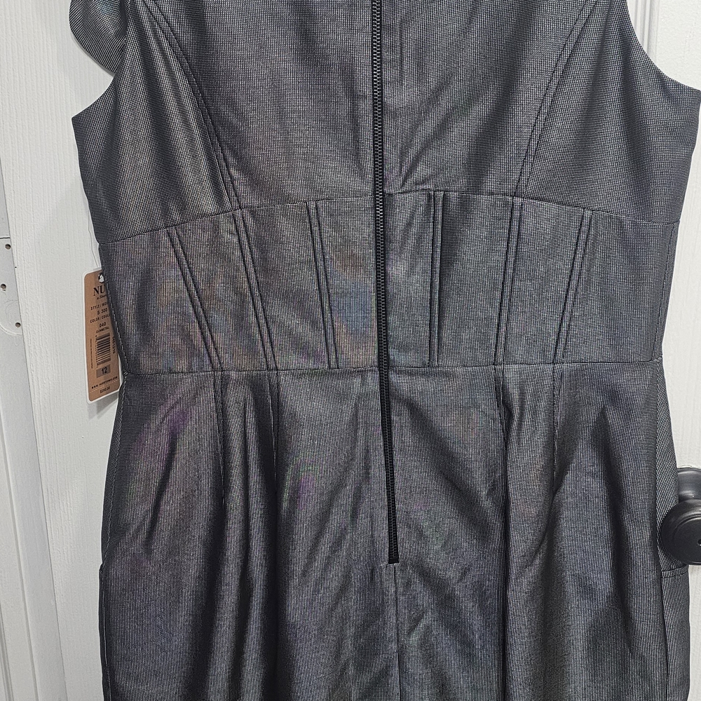 Nue by Shani Black & White Textured Shimmer Fabric with Pockets NWT - Picture 10 of 12